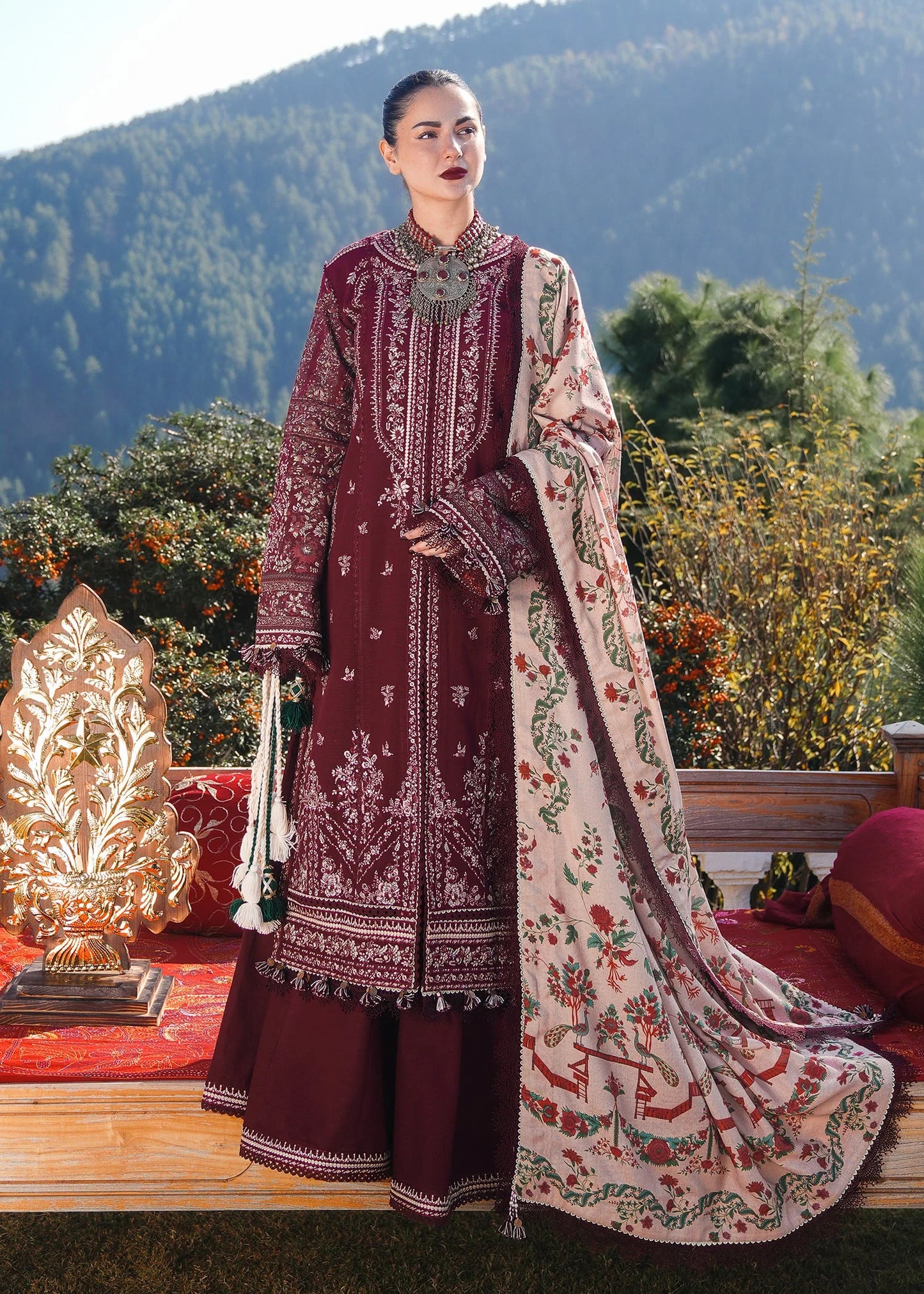 Hussain Rehar Winter Shawl'24 - Zaran