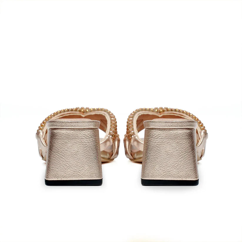 Ariana 50 Champagne Gold | Miaasa | Footwear
