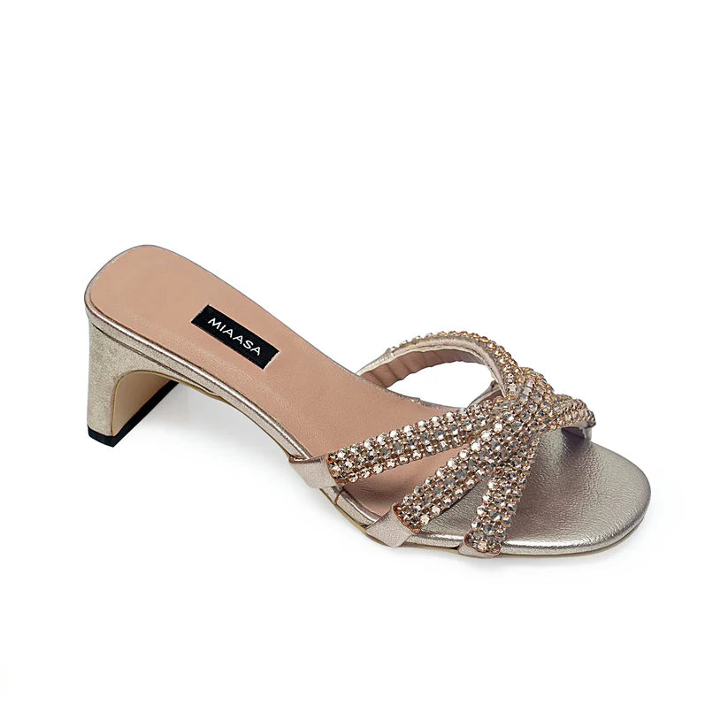 Ariana 50 Champagne Gold | Miaasa | Footwear