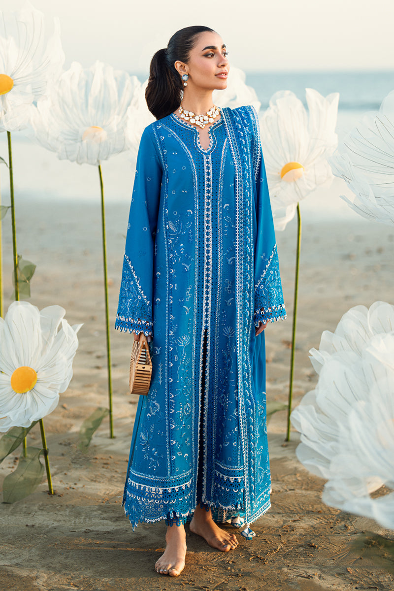 Qalamkar Luxury Lawn | Sahil 2025 | FK-03 VICTORIA