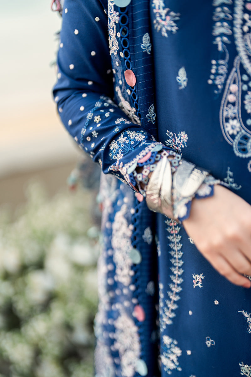 Qalamkar Luxury Lawn | Sahil 2025 | FK-05 AURORA