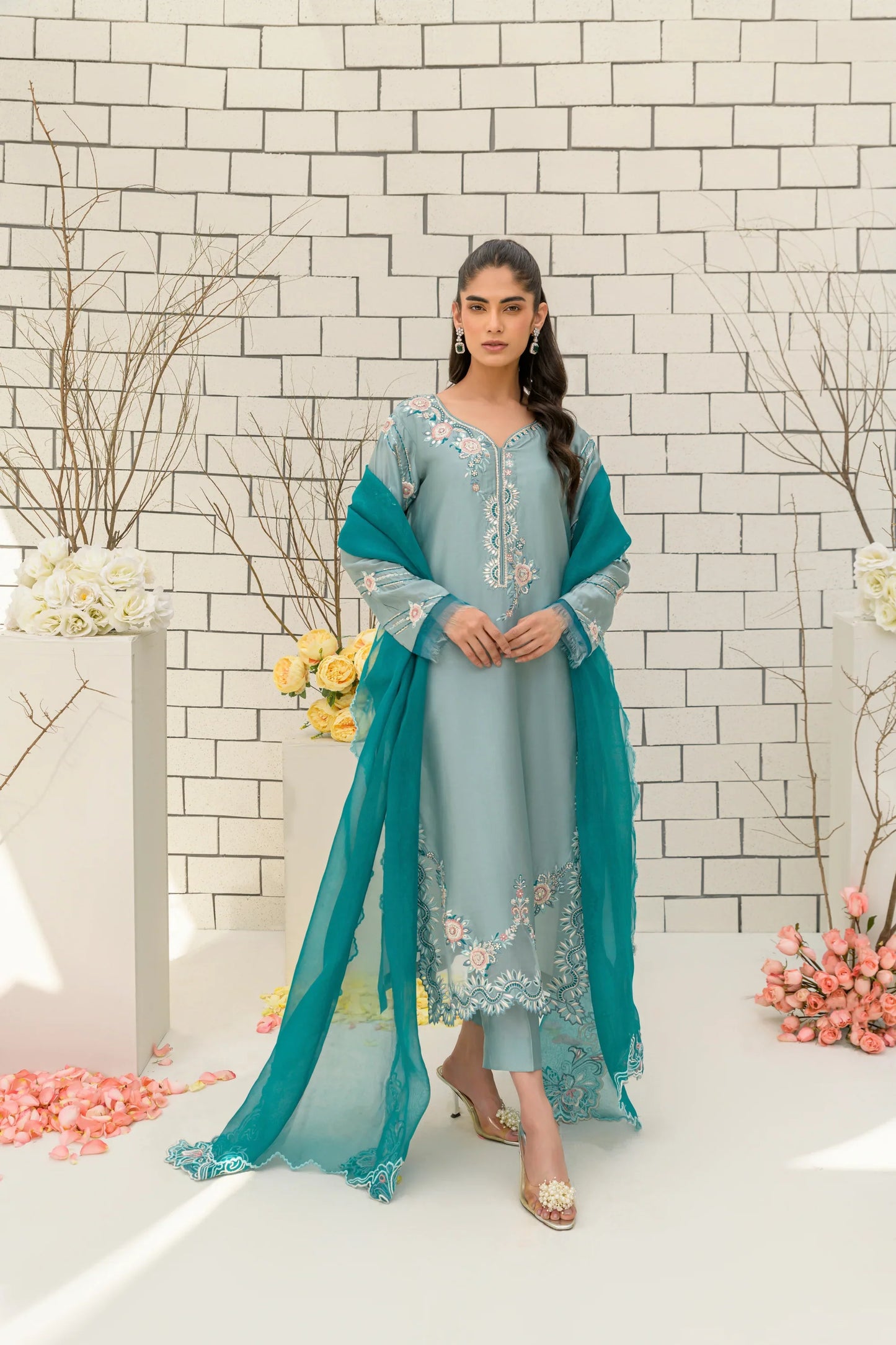 Flairs Studio Freya, Festive Wear'24 - Blue Blast
