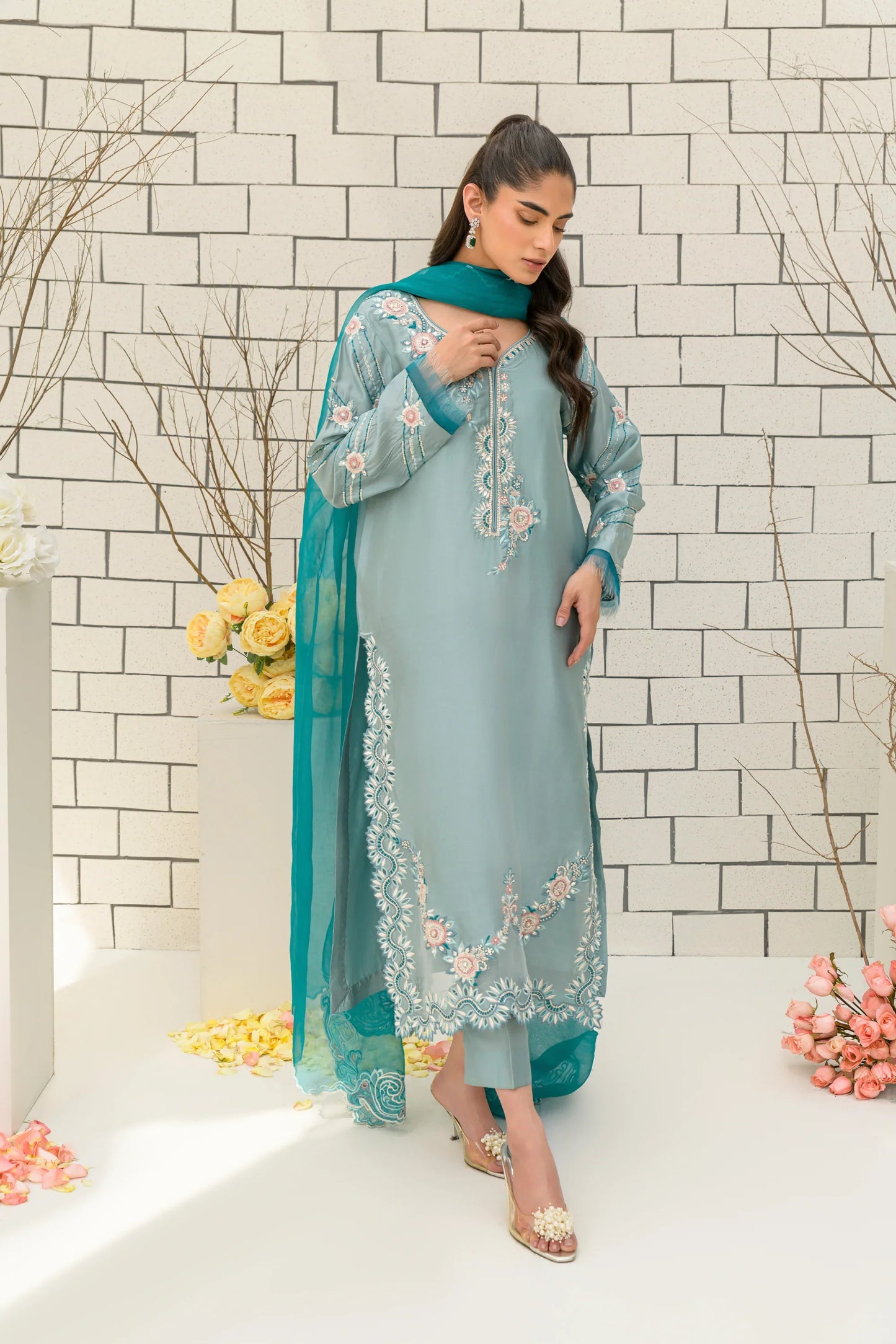 Flairs Studio Freya, Festive Wear'24 - Blue Blast