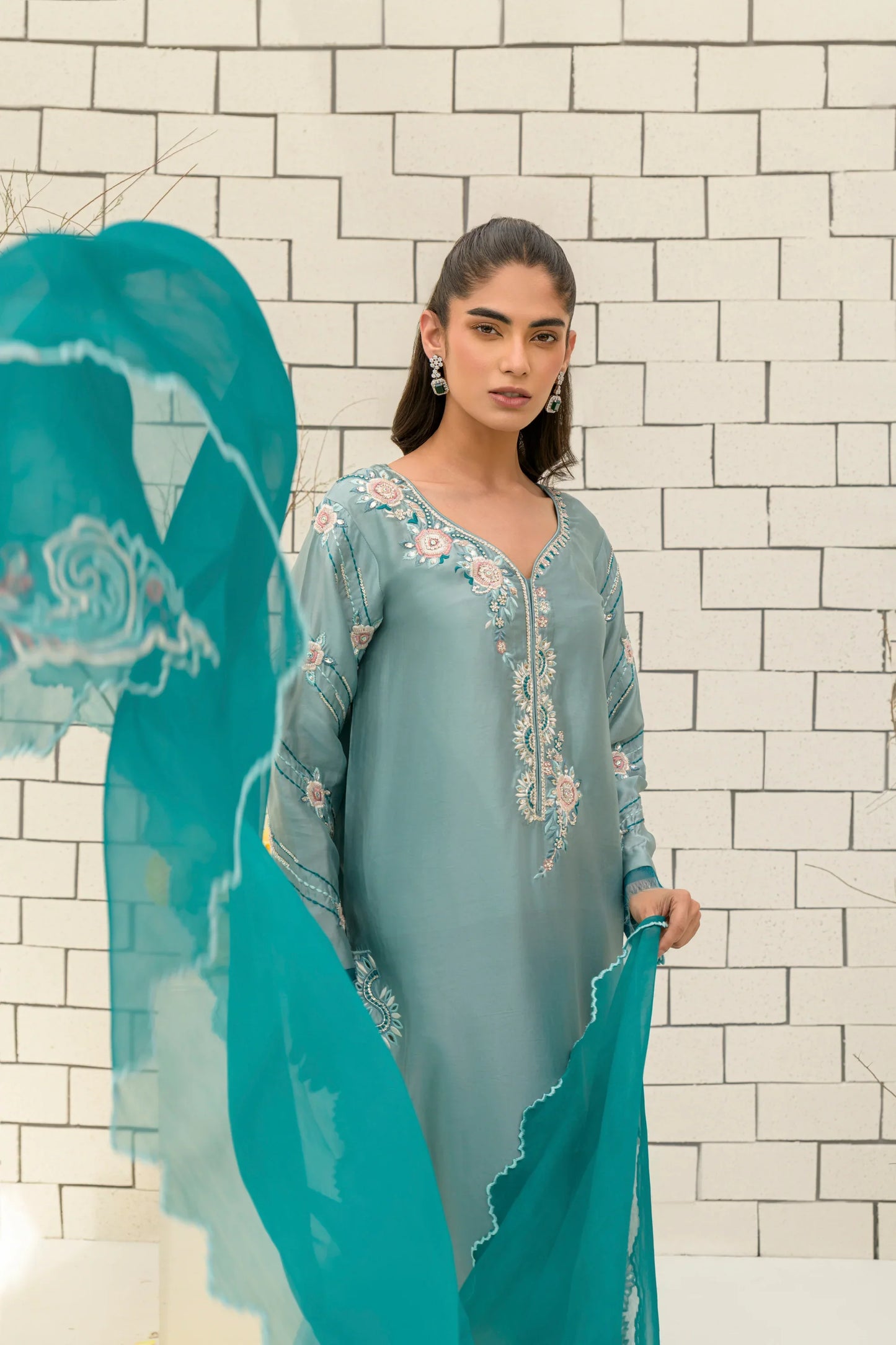 Flairs Studio Freya, Festive Wear'24 - Blue Blast