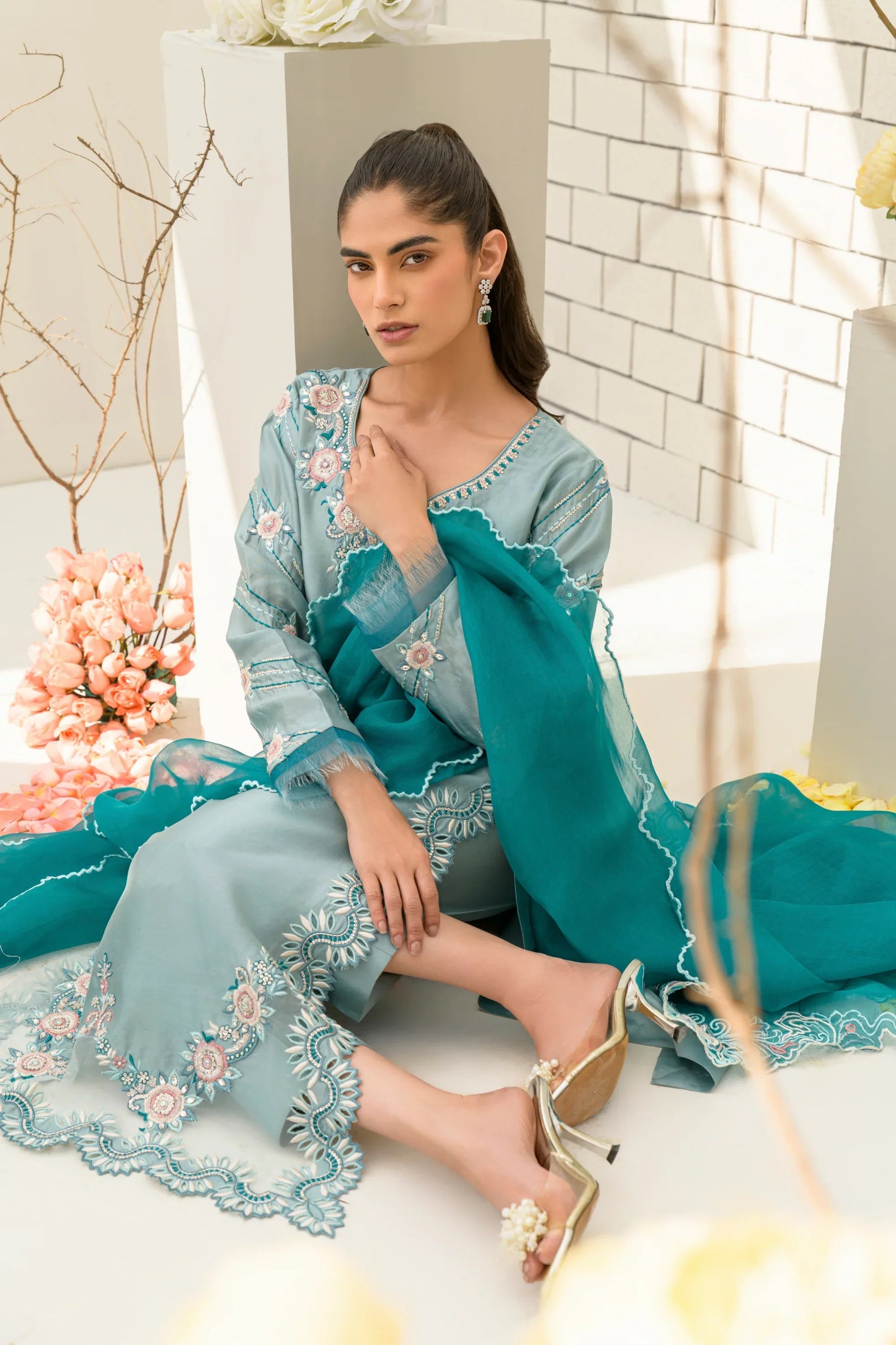 Flairs Studio Freya, Festive Wear'24 - Blue Blast