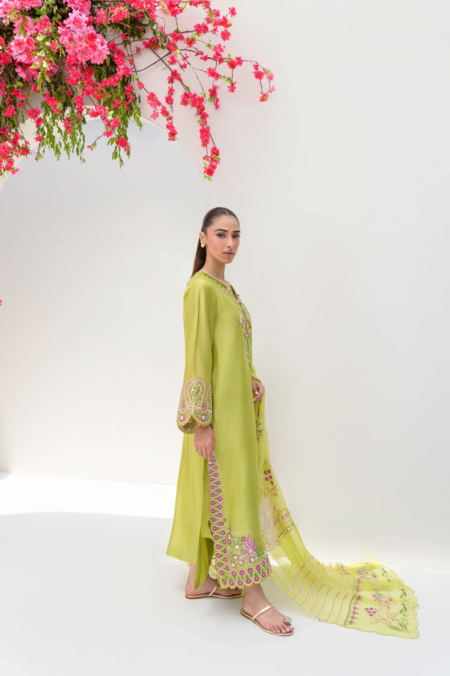 Flairs Studio Stelle Eid Edit II'25- Avocado