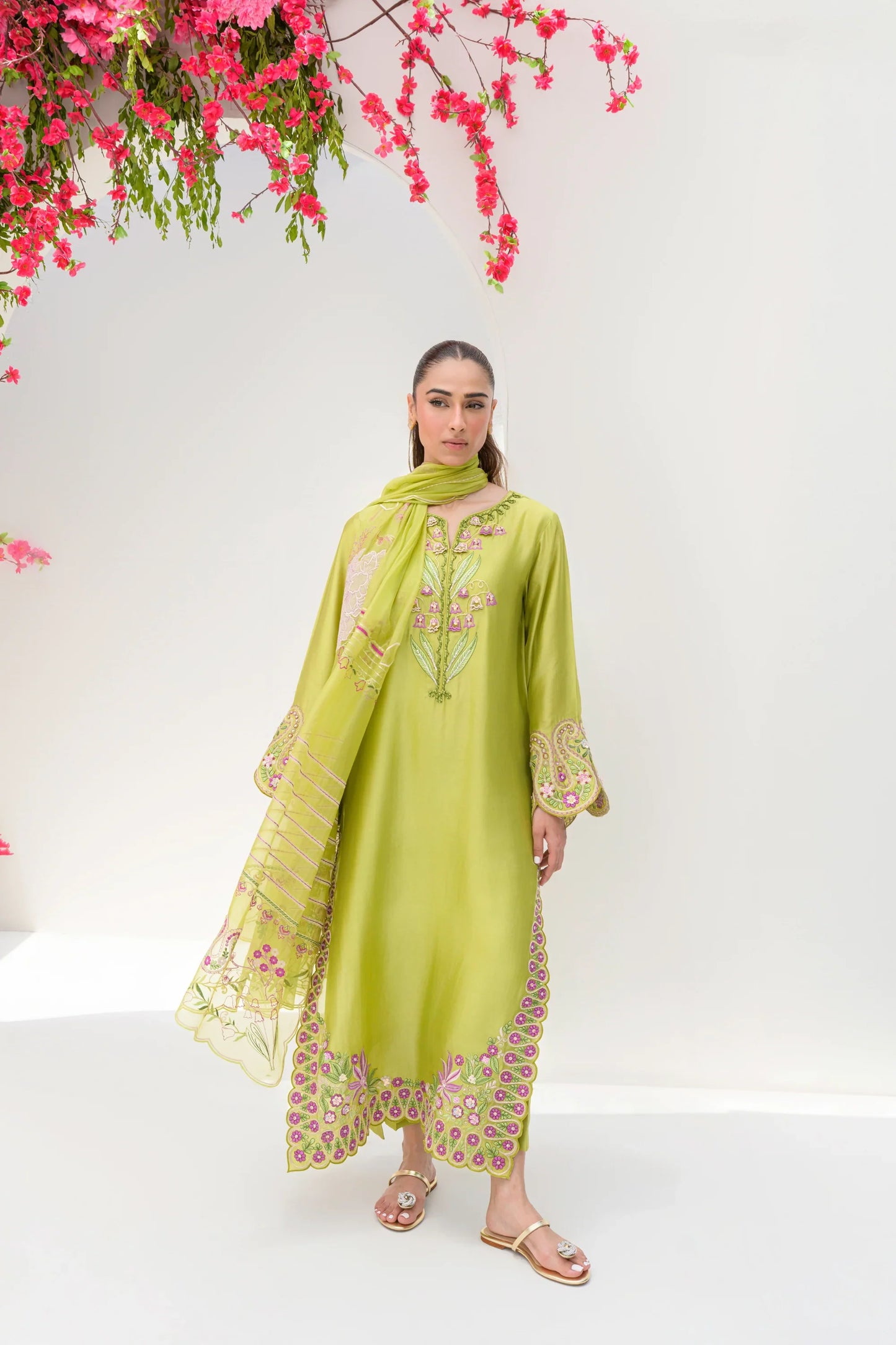 Flairs Studio Stelle Eid Edit II'25- Avocado