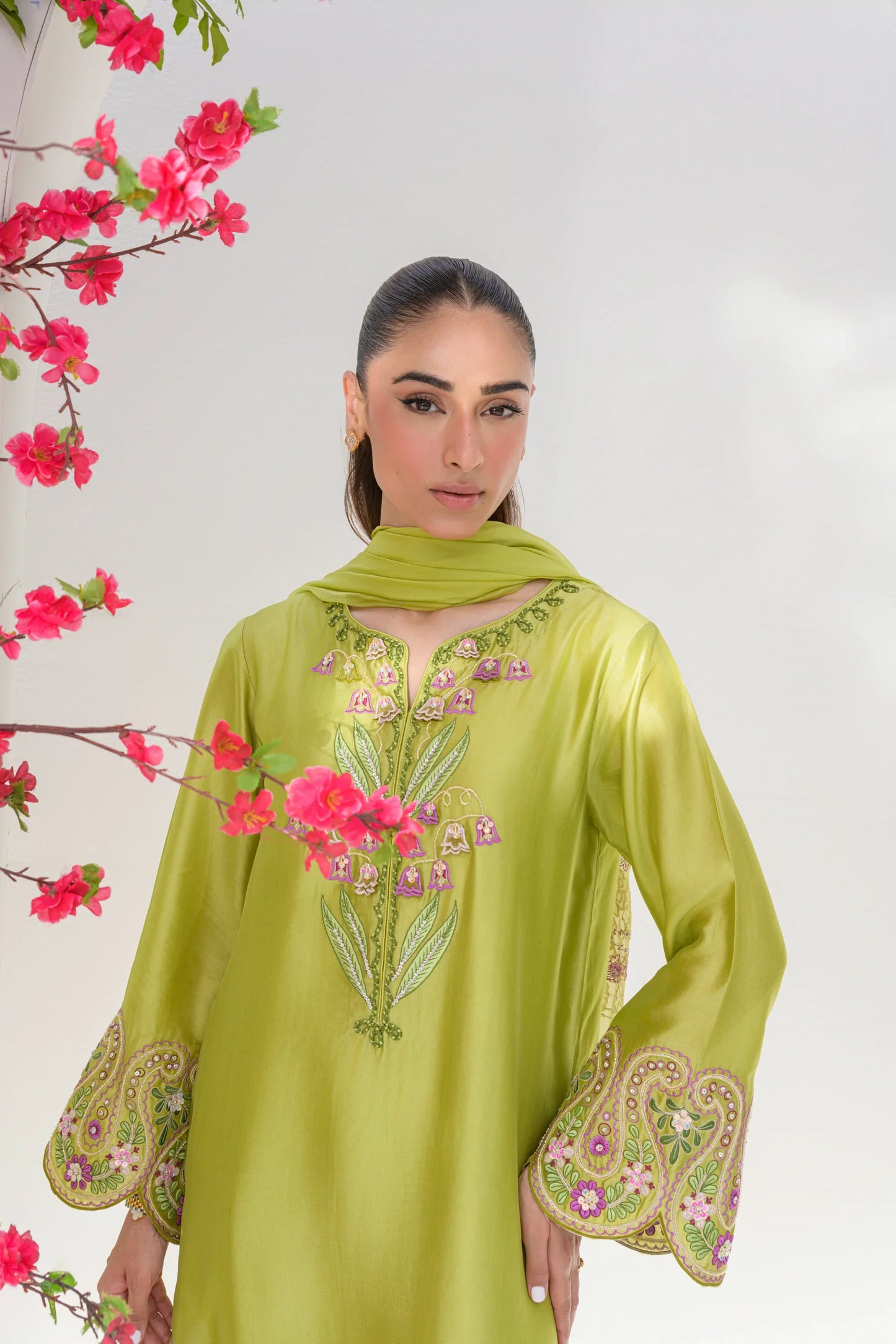 Flairs Studio Stelle Eid Edit II'25- Avocado