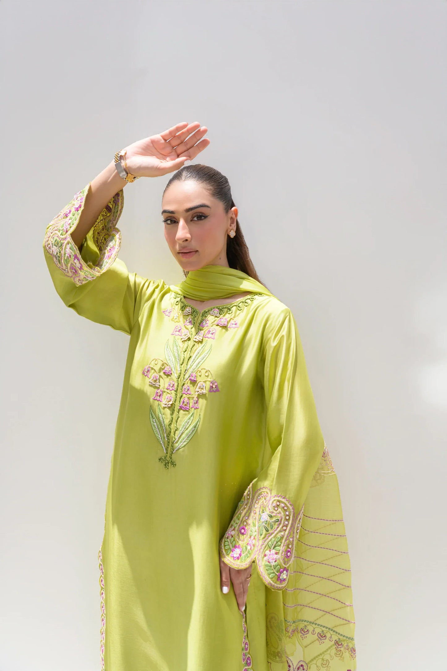 Flairs Studio Stelle Eid Edit II'25- Avocado