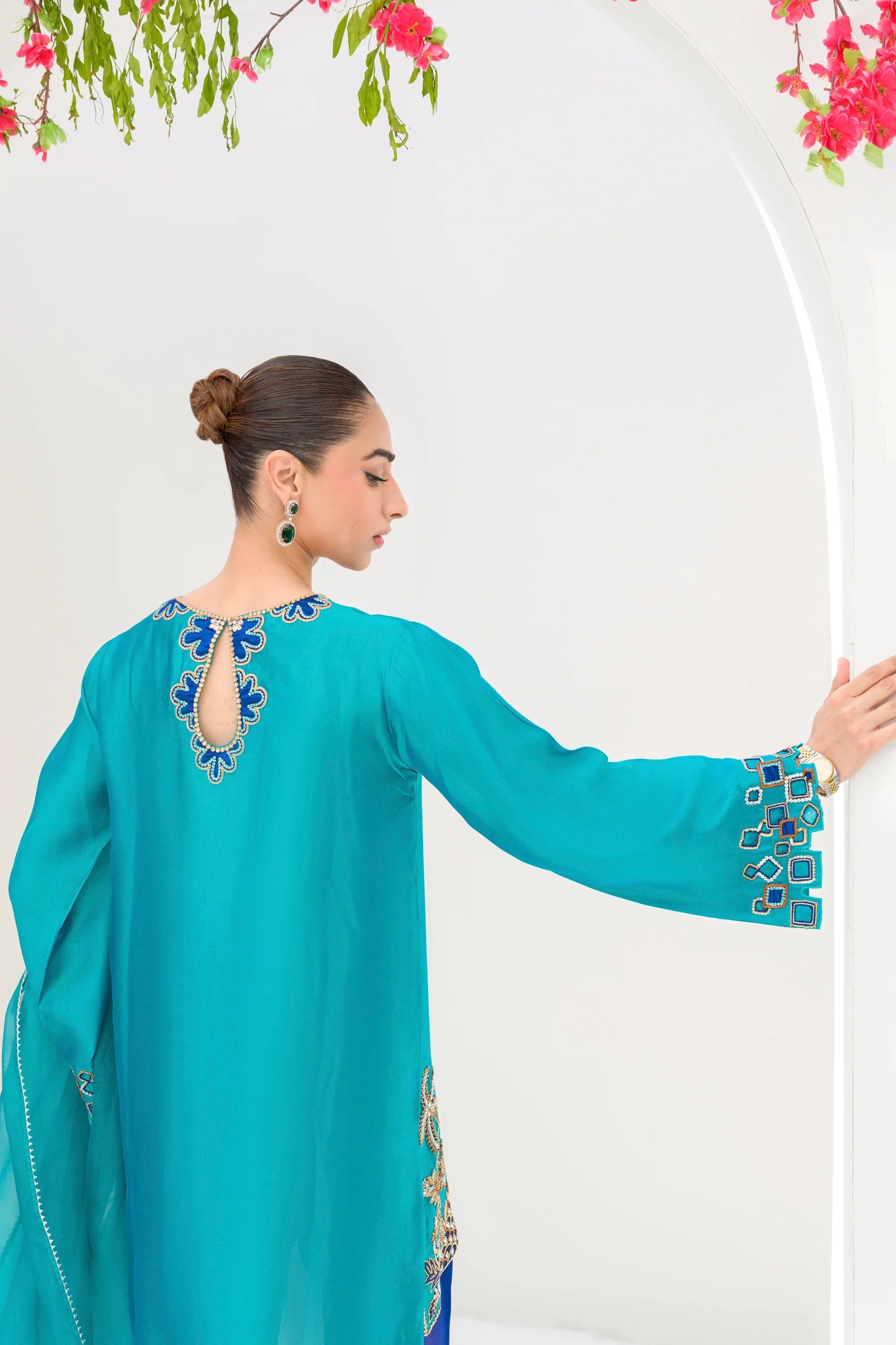 Flairs Studio Stelle Eid Edit II'25- Minty Lagoon