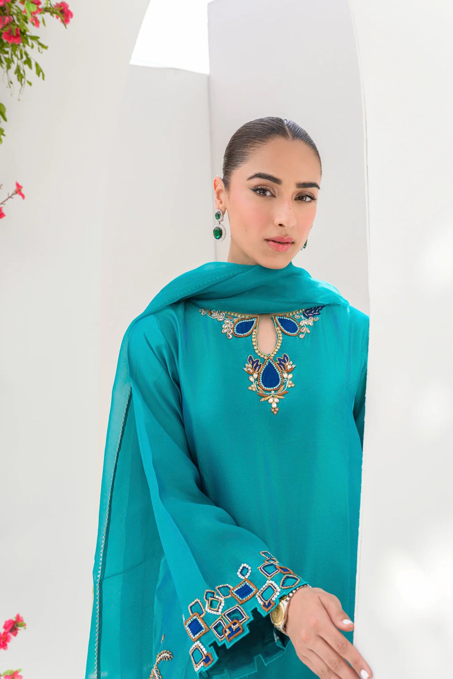 Flairs Studio Stelle Eid Edit II'25- Minty Lagoon