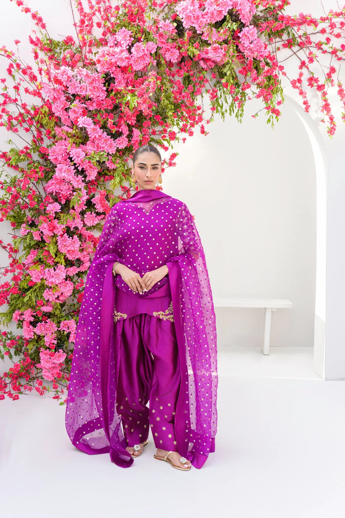 Flairs Studio Stelle Eid Edit II'25- Plum Pop