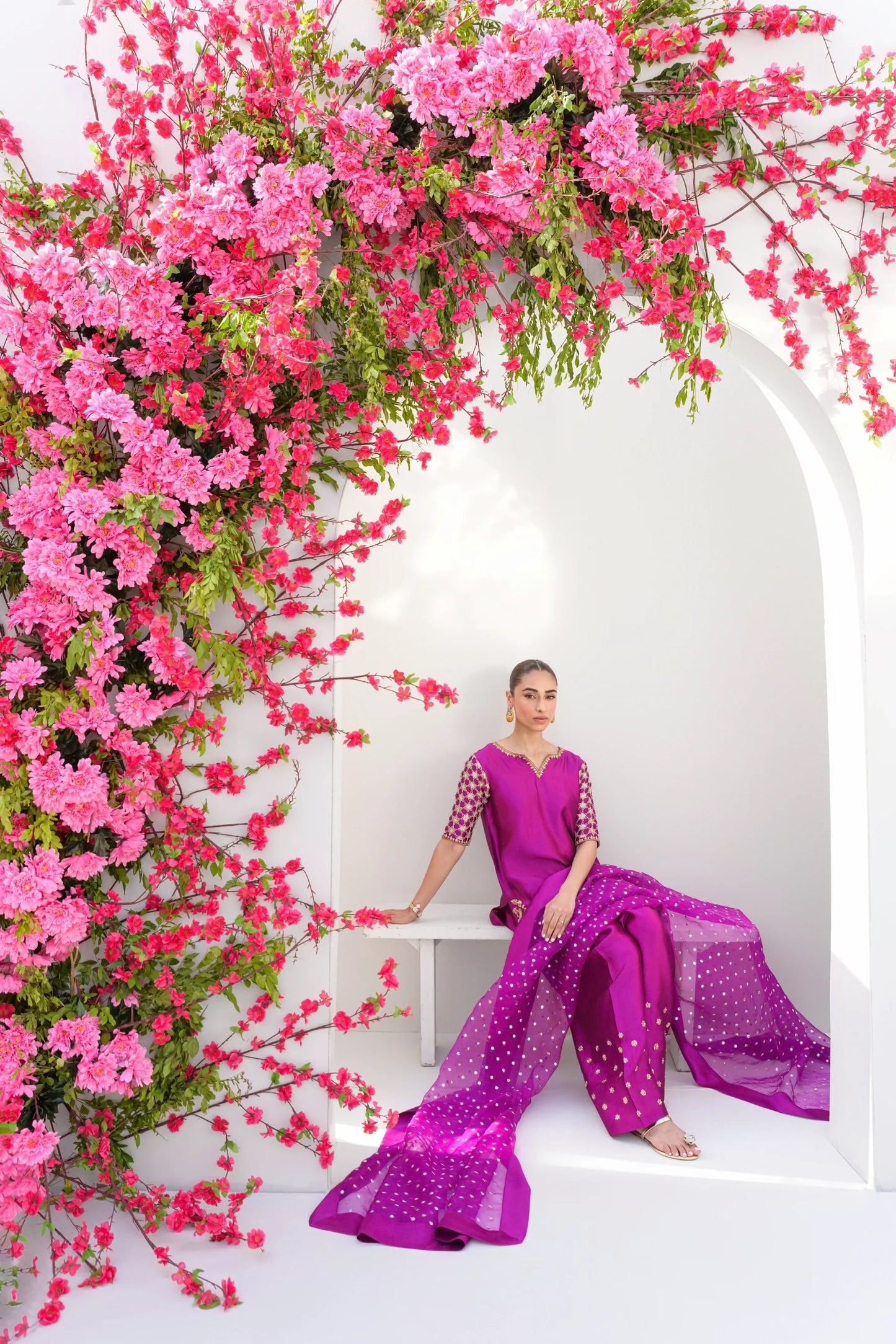 Flairs Studio Stelle Eid Edit II'25- Plum Pop