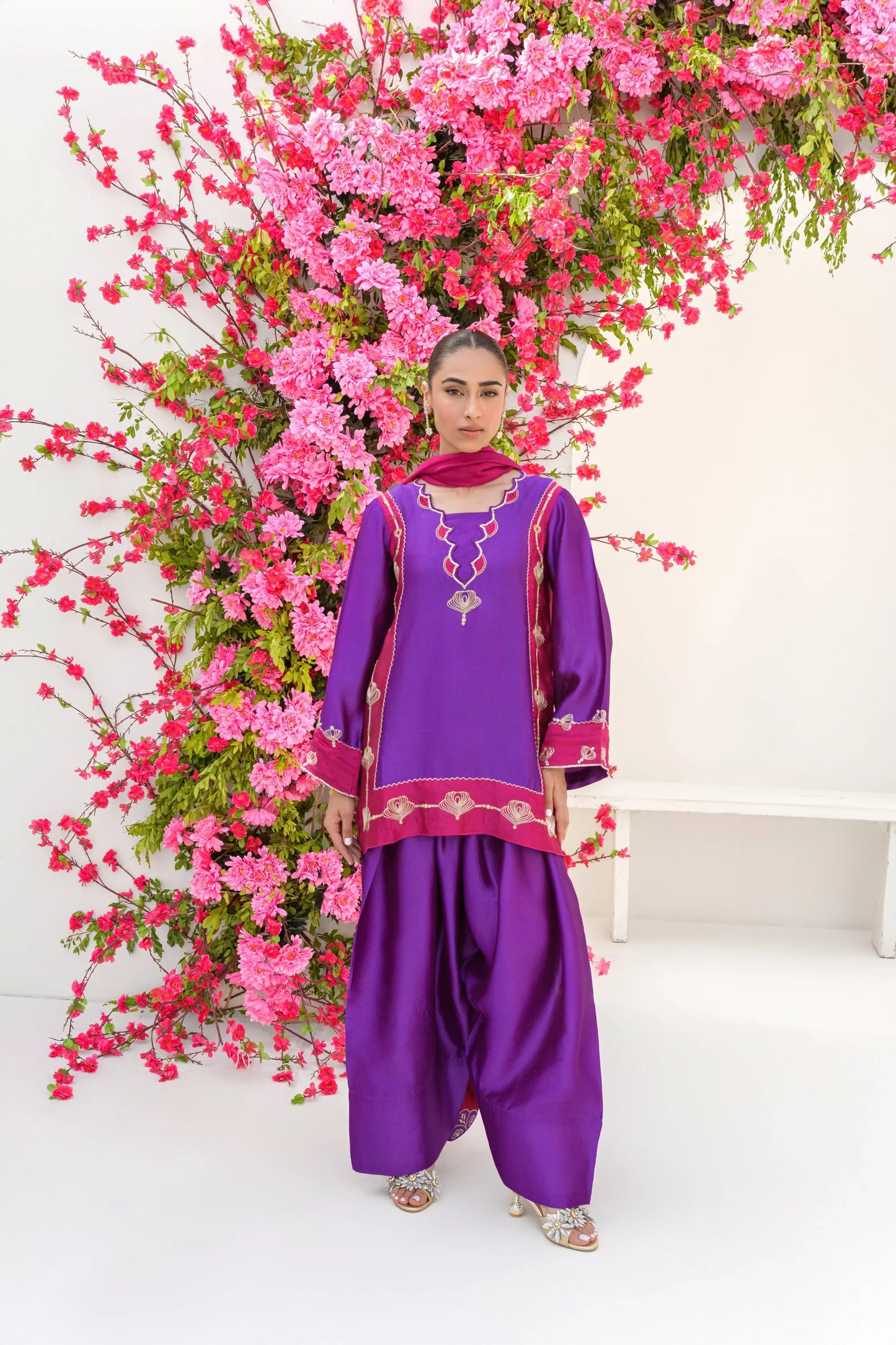 Flairs Studio Stelle Eid Edit II'25- Rosy Plum