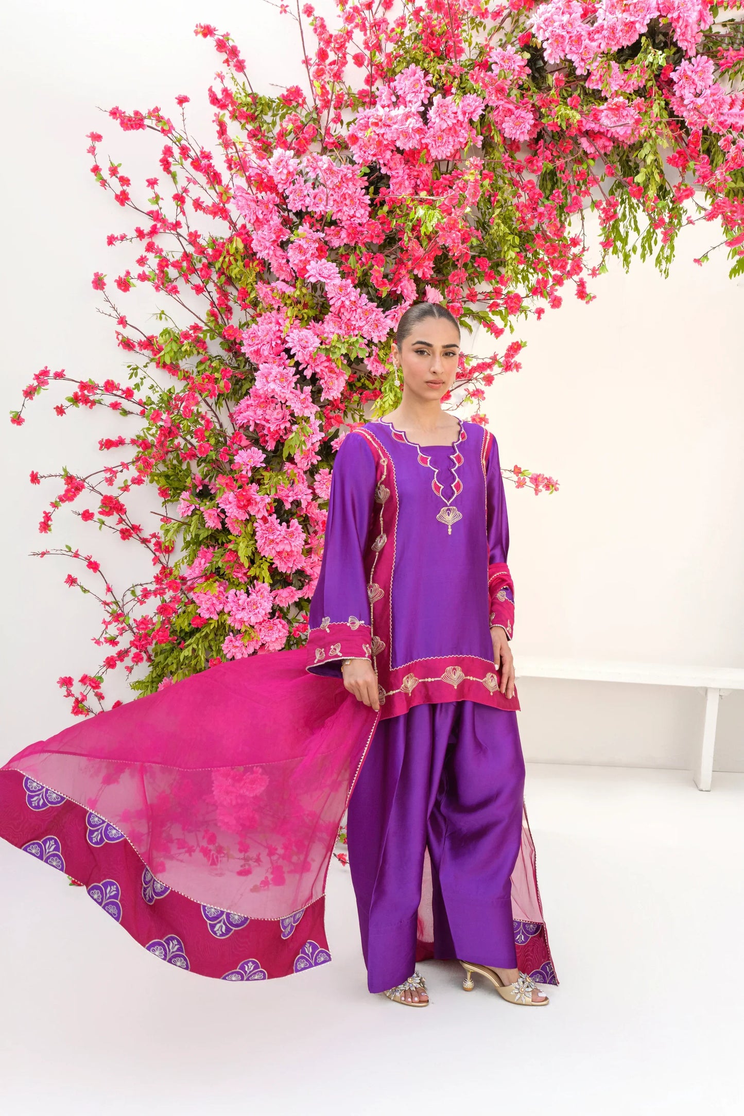 Flairs Studio Stelle Eid Edit II'25- Rosy Plum