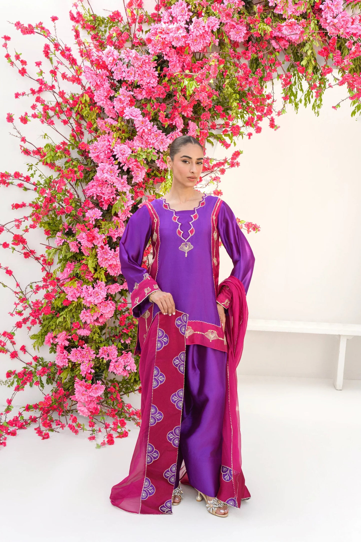 Flairs Studio Stelle Eid Edit II'25- Rosy Plum