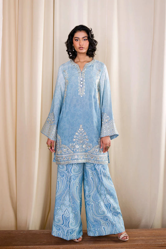 Ethnc Boutique SS '25 - LIGHT AQUA - E0796/104/615