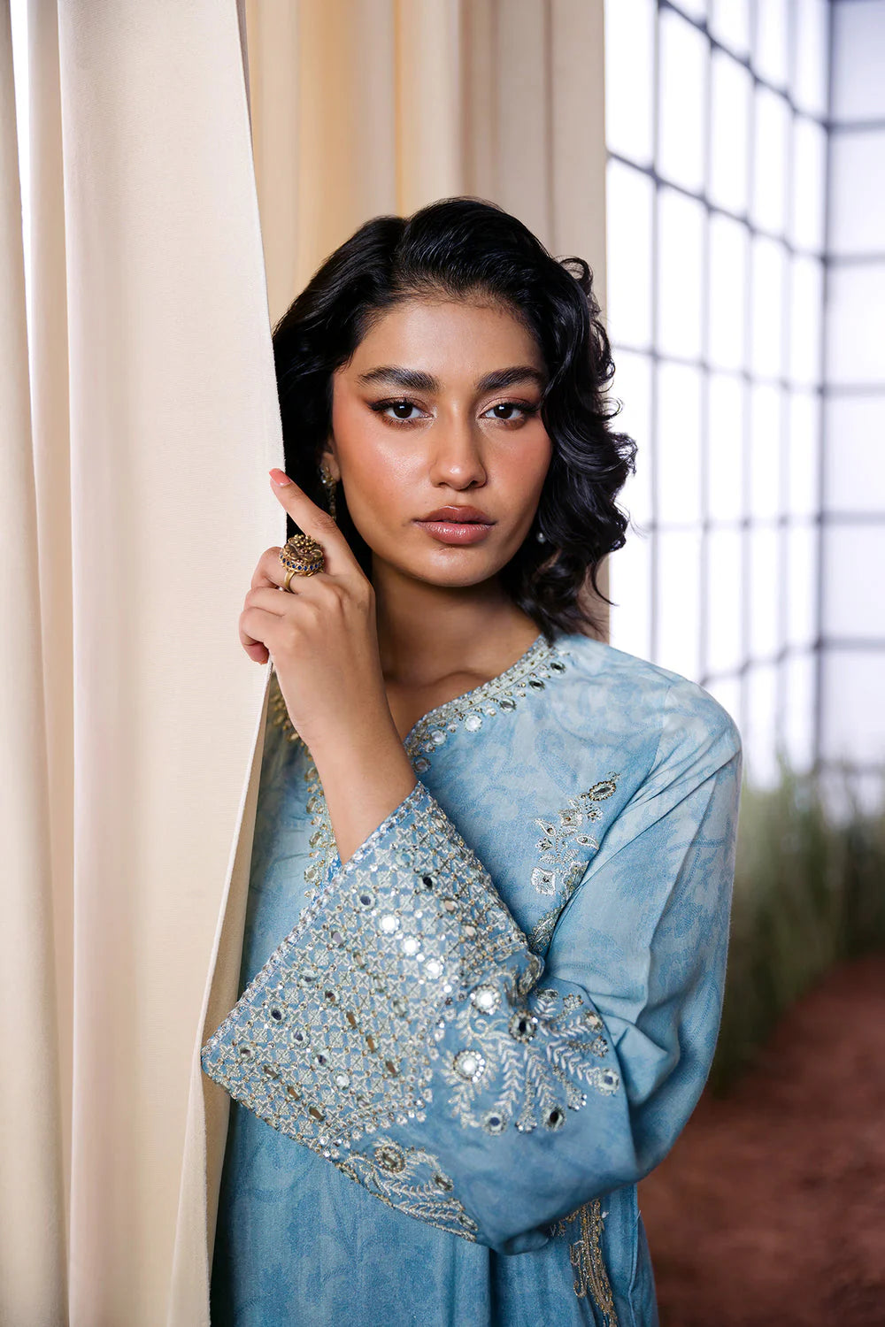 Ethnc Boutique SS '25 - LIGHT AQUA - E0796/104/615