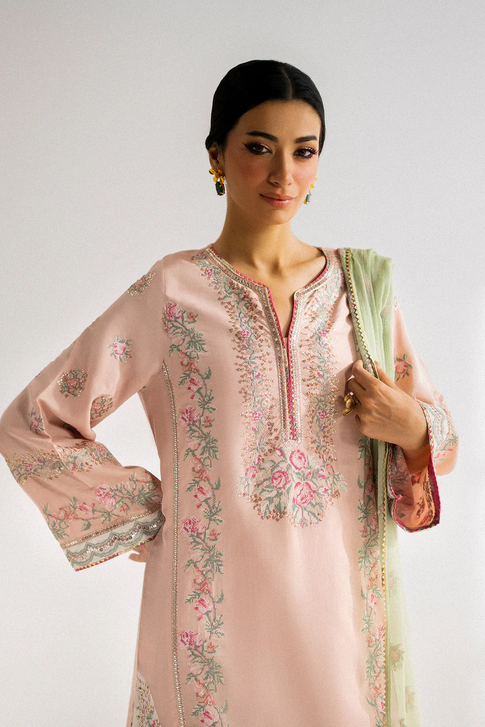 Ethnc Boutique '25 - EMBROIDERED SUIT - E0809/104/426