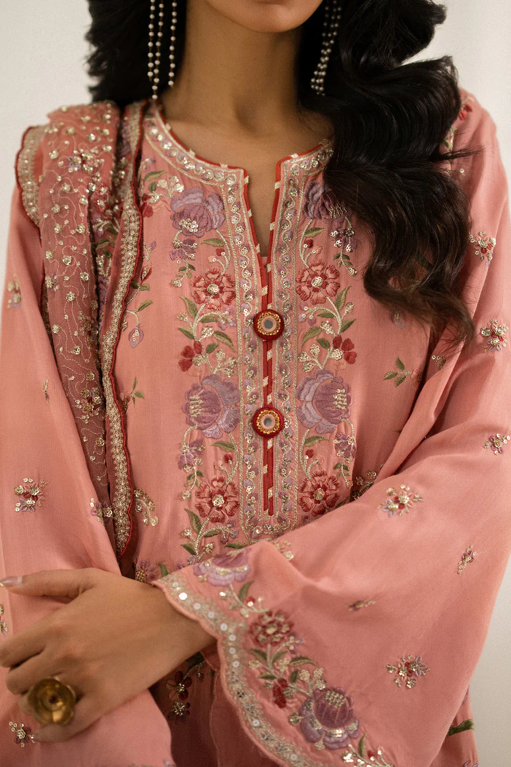Ethnc Boutique '25 - EMBROIDERED SUIT - E0820/104/325