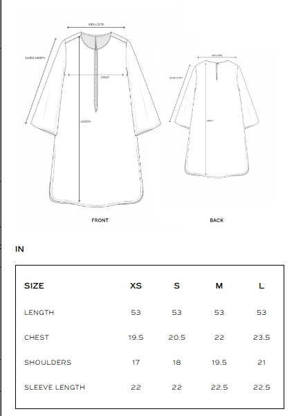 Ethnc Women Boutique '26 - EMBROIDERED KAFTAN | E1229-104-306