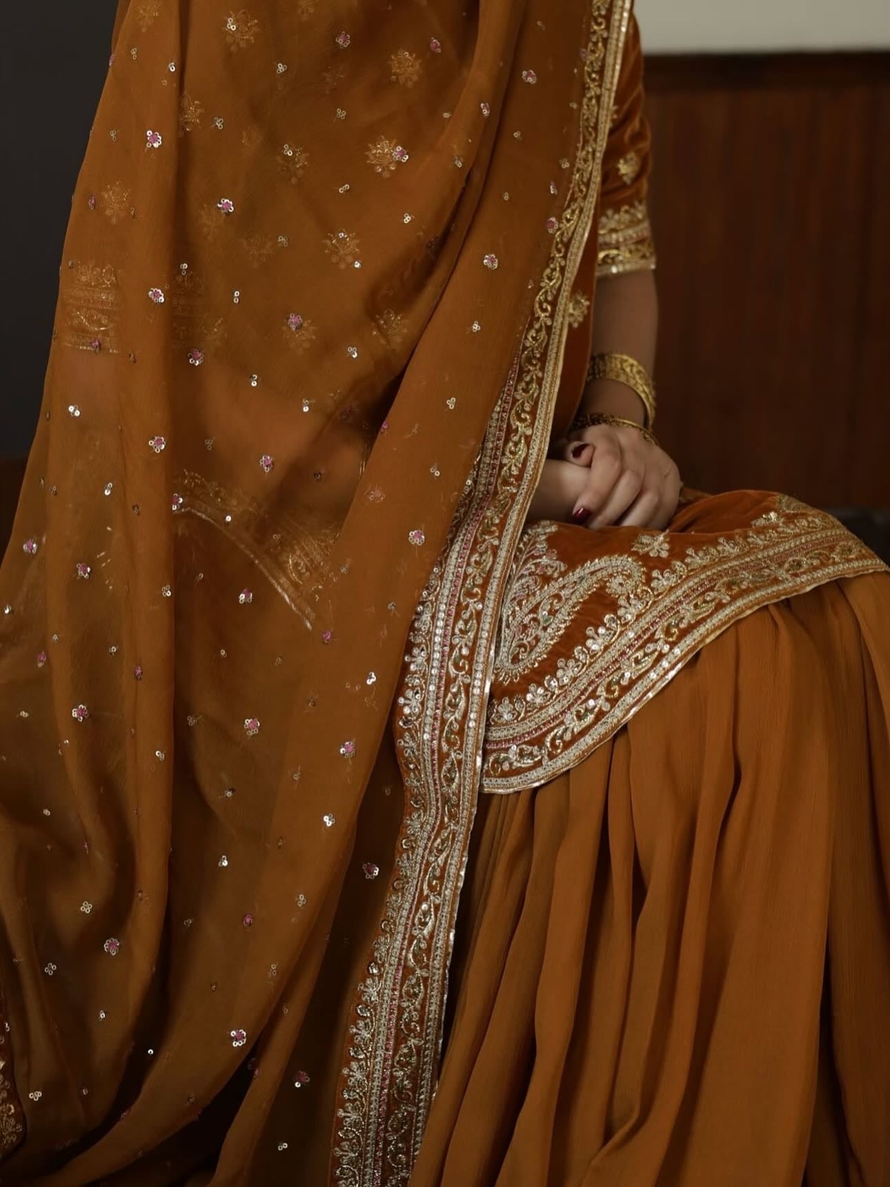 BURNT SIENNA OUTFIT | BASHAASH’25 | DYOT