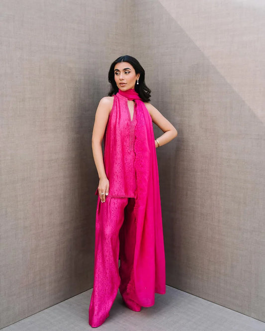 The Raha Set - Fuschia Pink | Nadia Khan