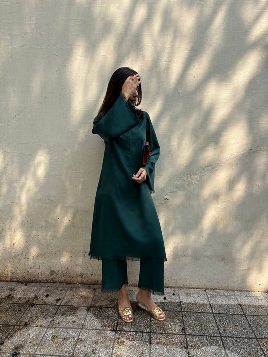 BOTTLE GREEN CARLO SET | Sak Atelier