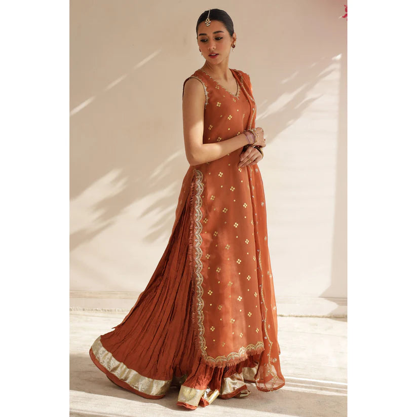 RUST OUTFIT SHARARA SET | DYOT