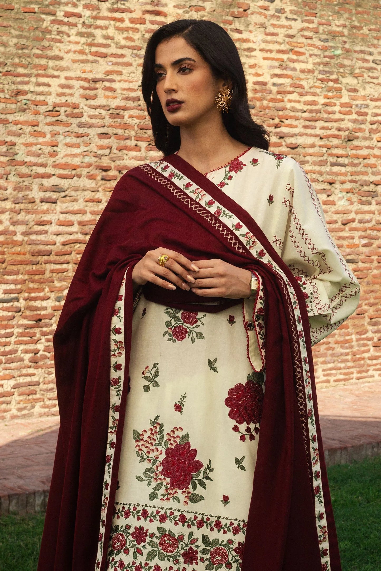 Zara Shahjahan Winter Unstitched 2024 - FARIDEH-D1
