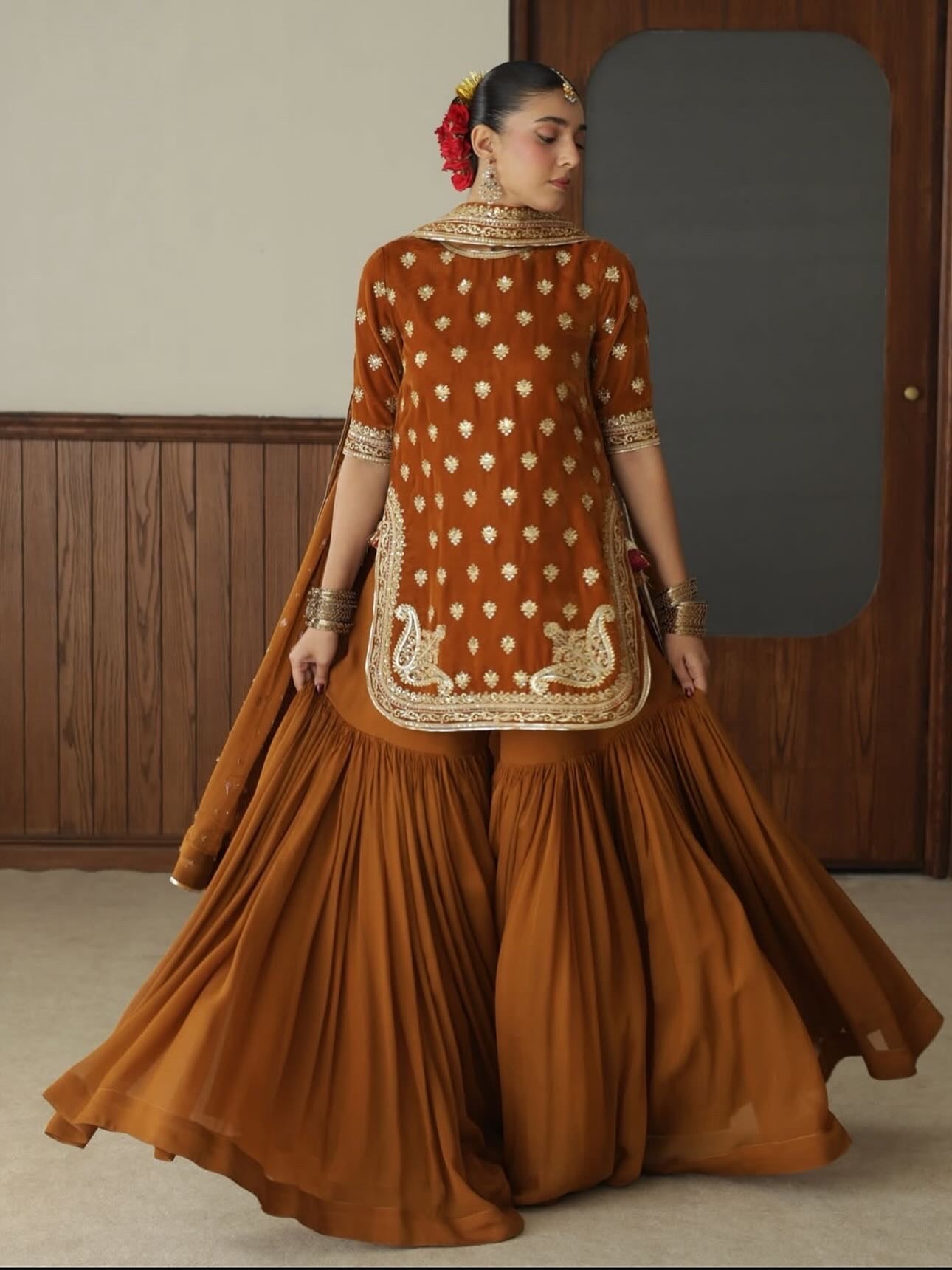 BURNT SIENNA OUTFIT | BASHAASH’25 | DYOT