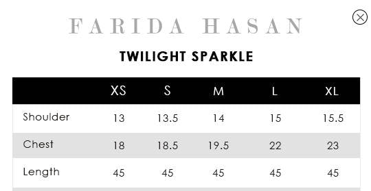 Farida Hasan Summer Festive '25 - Twilight sparkle with pants
