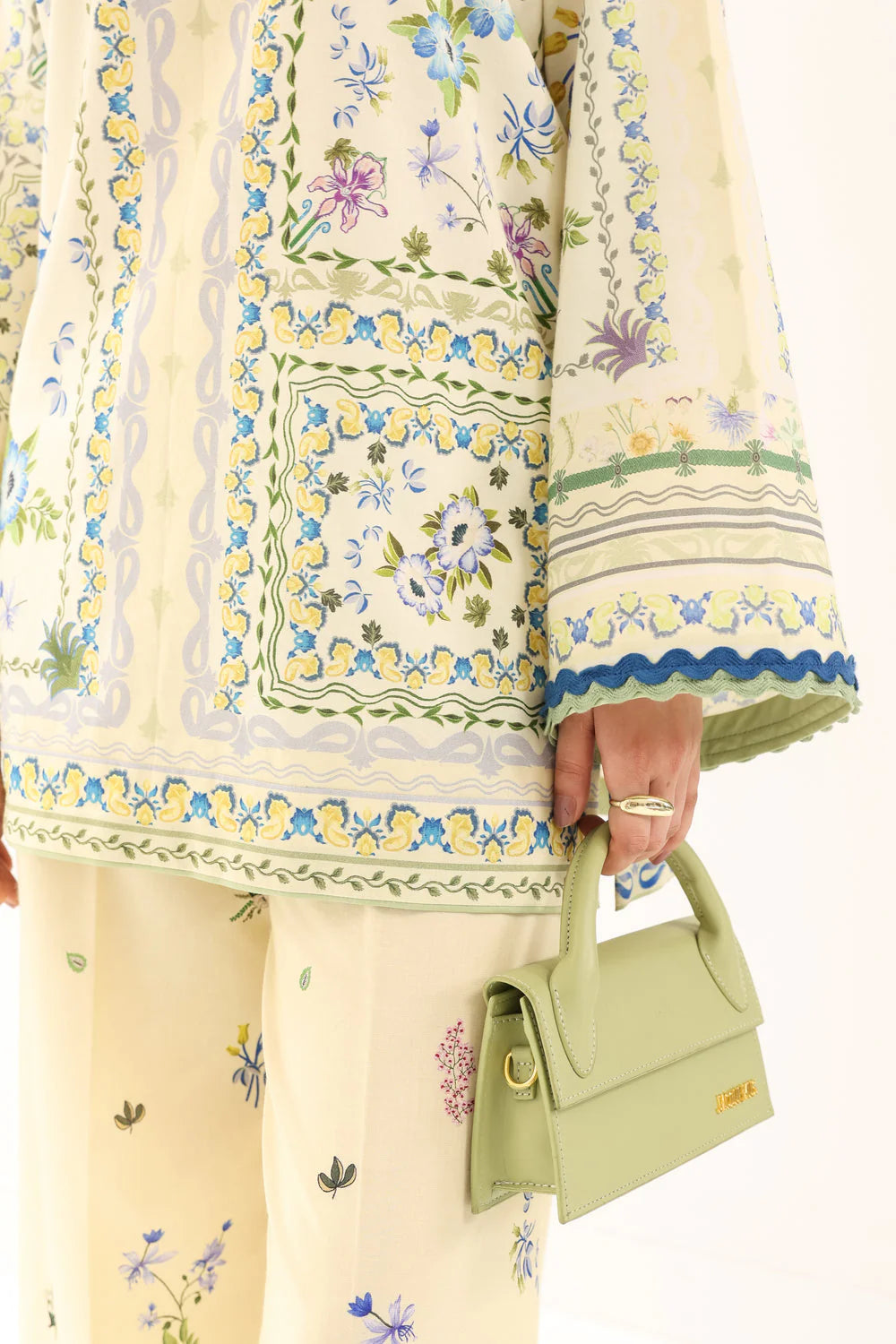 Zaib Staycation '25 - BUTTER YELLOW LUXURY PRINTED 2PCS SET (NPA2-25311)