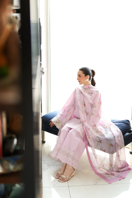 Zaib Staycation '25 - LILAC LUXURY EMBROIDERED 3PCS SET (NP3-25431)