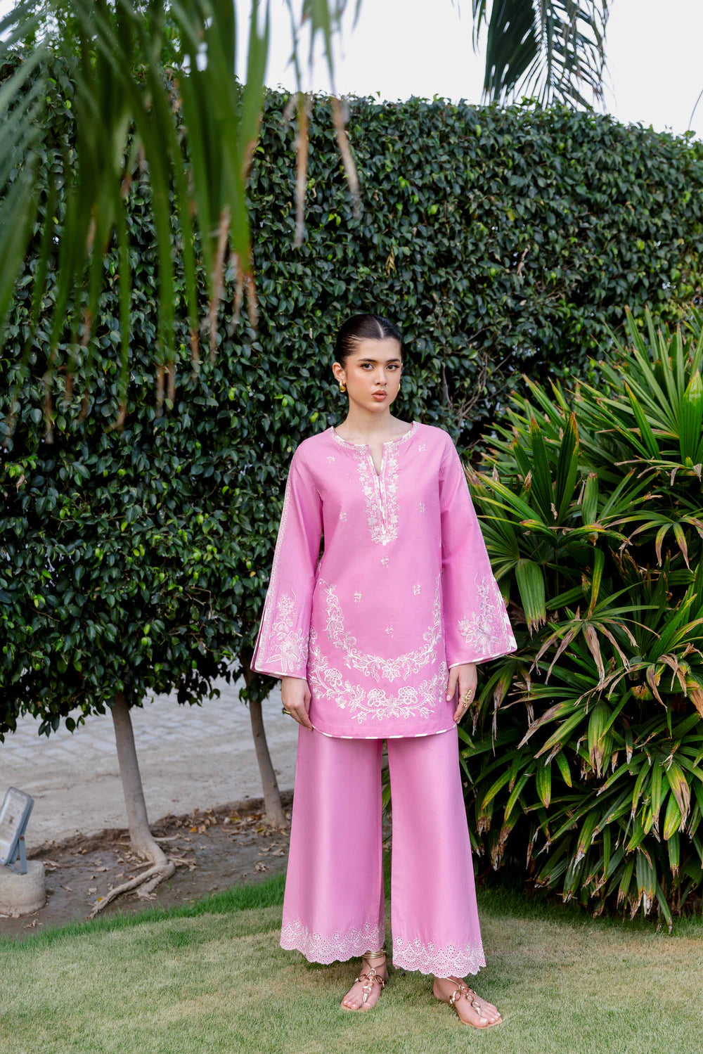 Zaib Staycation '25 - PINK LUXURY EMBROIDERED 2PCS SET (NPA2-25305)