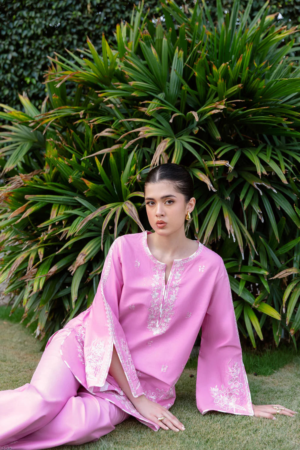 Zaib Staycation '25 - PINK LUXURY EMBROIDERED 2PCS SET (NPA2-25305)
