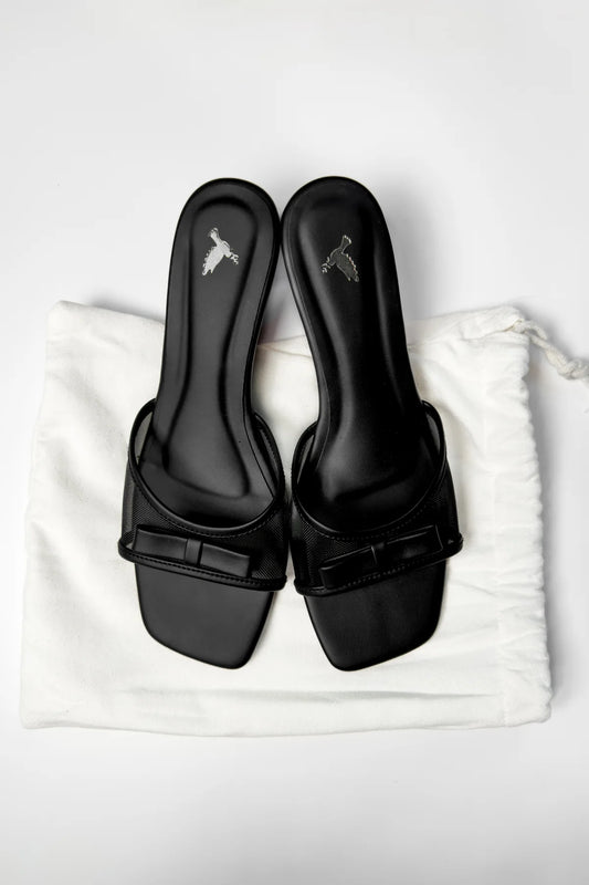 ECLIPSE TIED MESH WEDGE HEELED SANDAL (ZBN 25002)