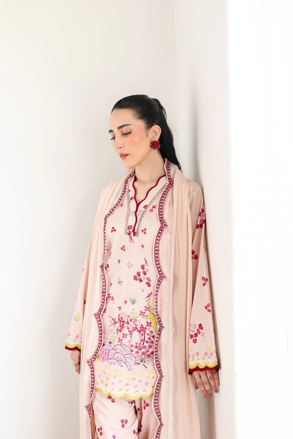 Zaib Staycation '25 - BLUSH PINK LUXURY PRINTED 3PCS SET (NPA3-25433)