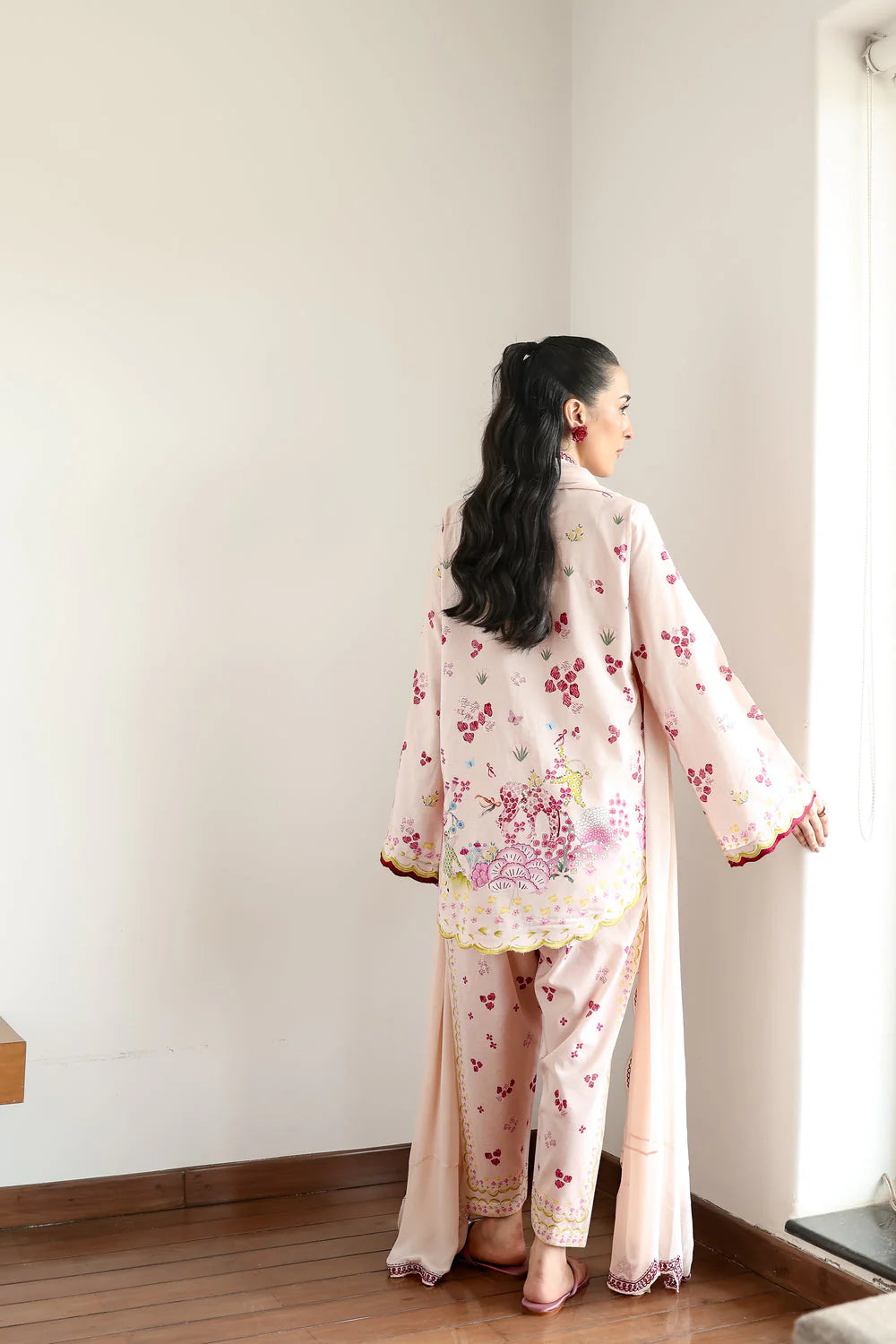 Zaib Staycation '25 - BLUSH PINK LUXURY PRINTED 3PCS SET (NPA3-25433)