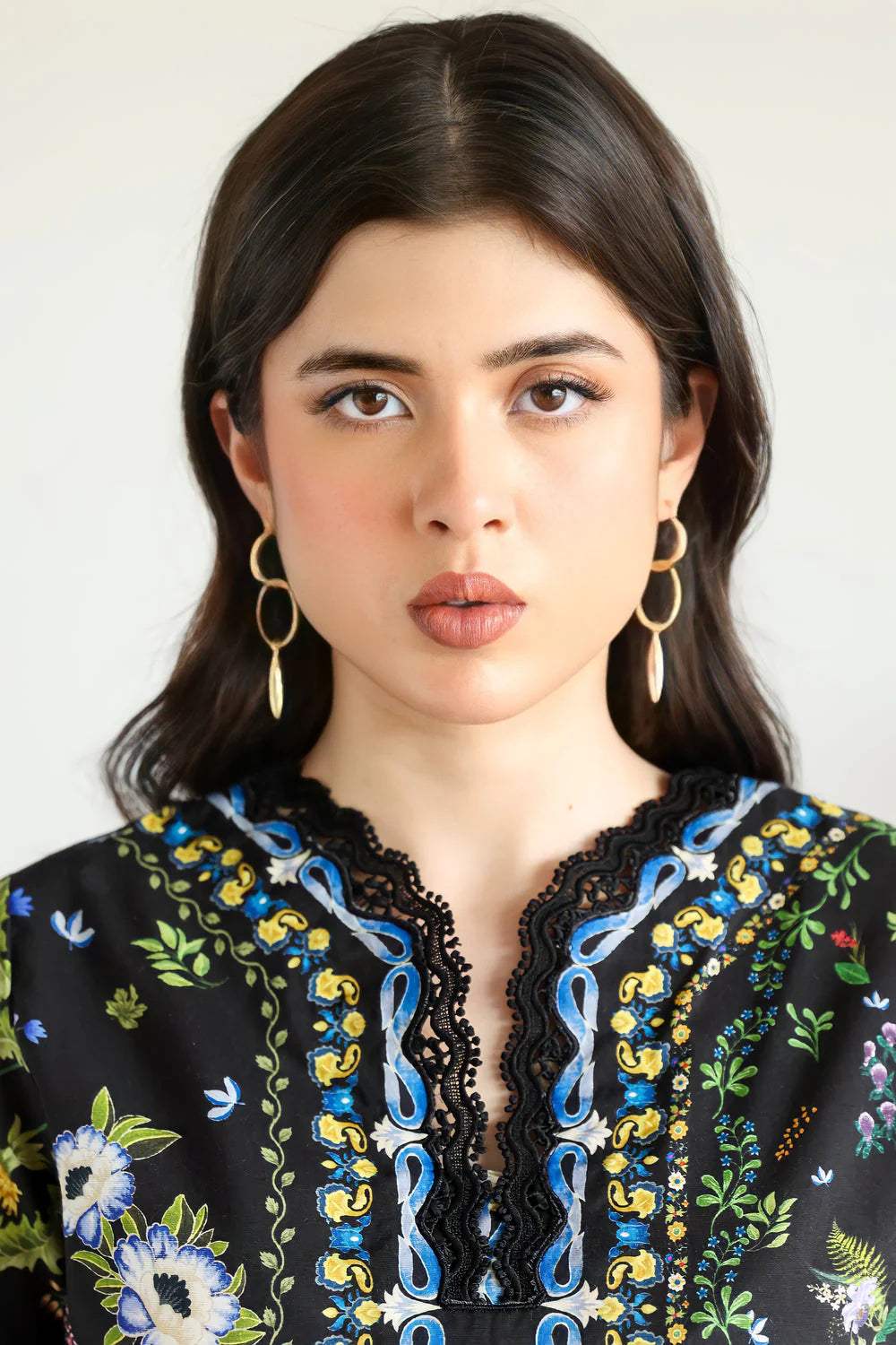 Zaib Staycation '25 - BLACK LUXURY PRINTED 2PCS SET (NPA2-25309)