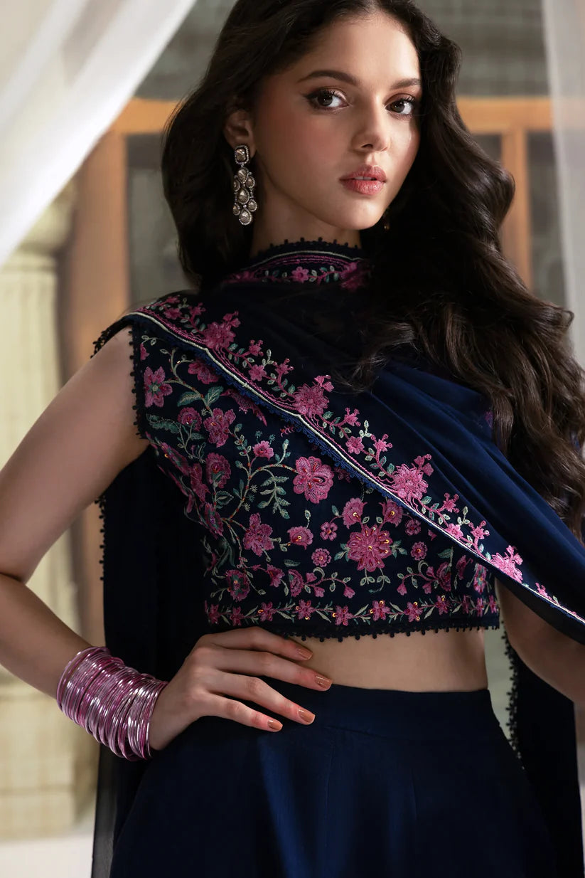 NAVY BLUE LEHENGA CHOLI WEDDING EDIT 2025 (NPA3-25434) | ZAIB
