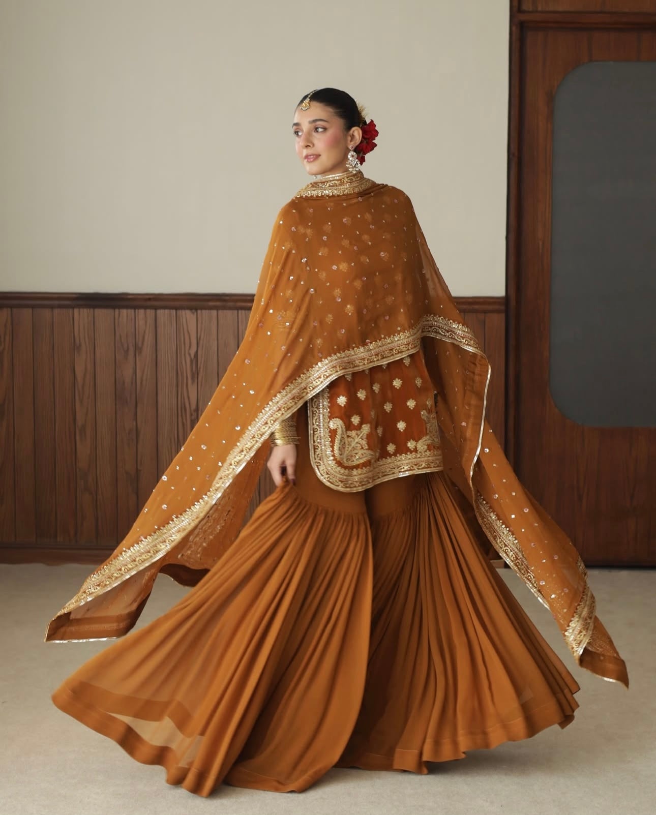 BURNT SIENNA OUTFIT | BASHAASH’25 | DYOT