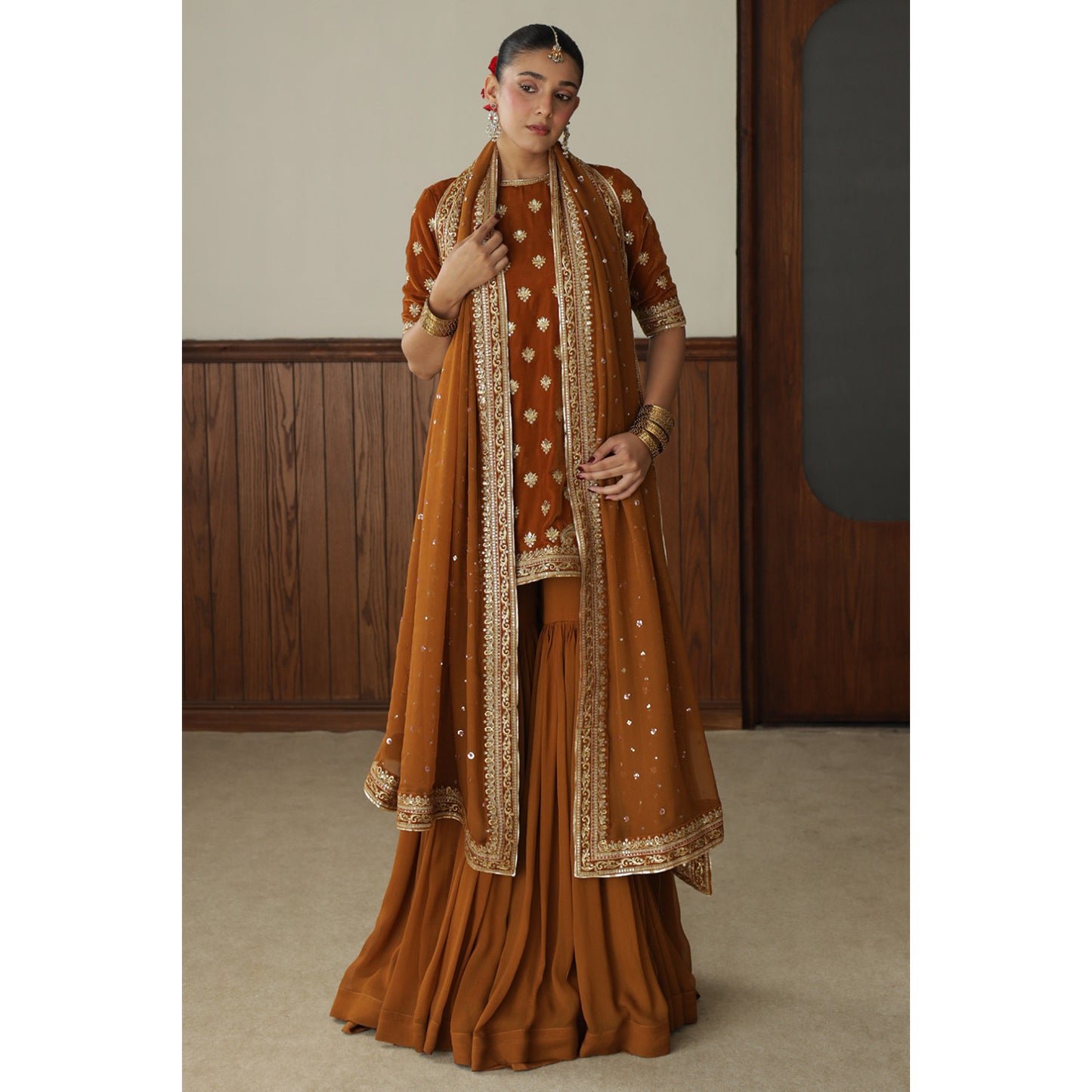 BURNT SIENNA OUTFIT | BASHAASH’25 | DYOT