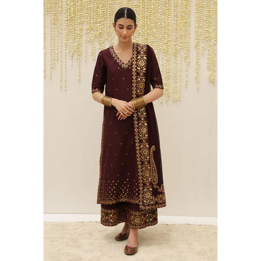 BURGUNDY OUTFIT | DYOT | BARI EID' 25