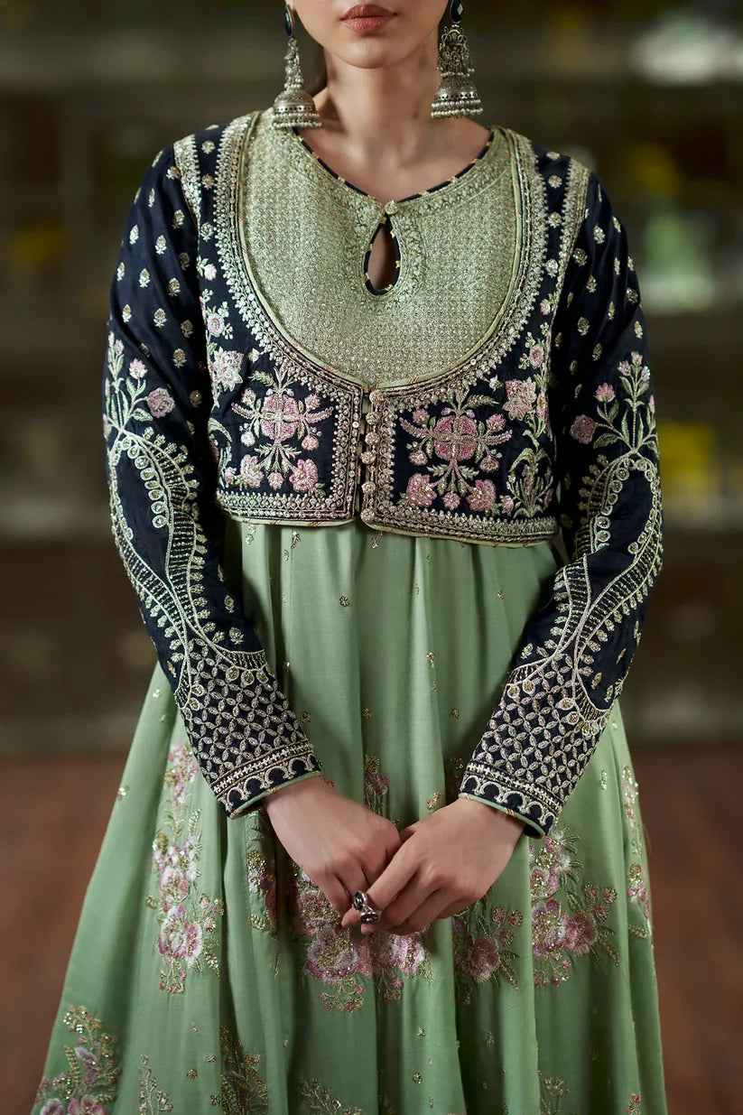 DUSTY GREEN | E1130/104/720 | Women Boutique HS Drop- 02 | Ethnc