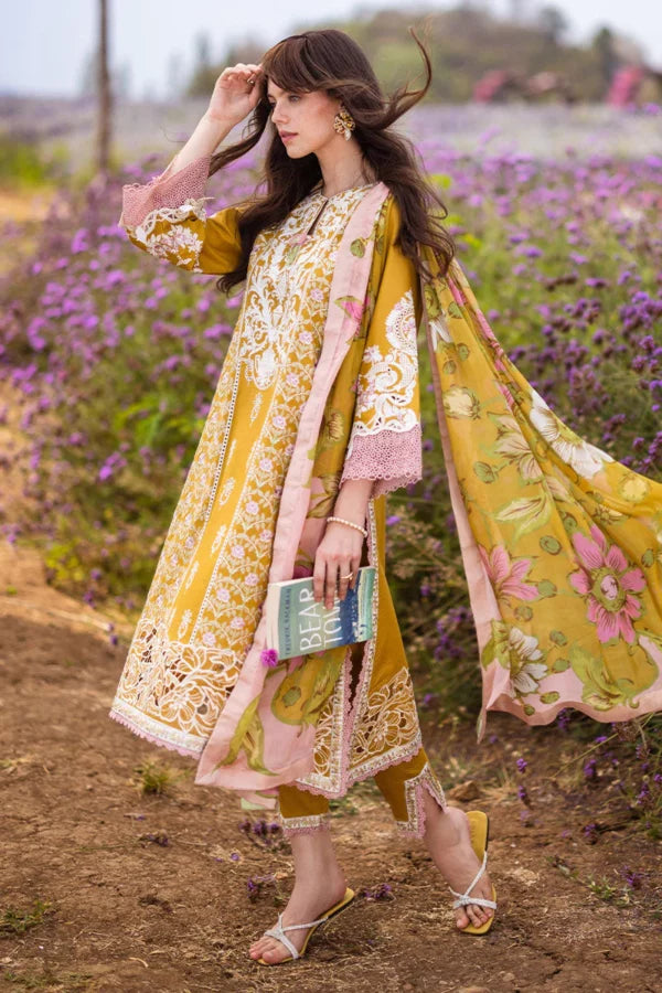 Mushq Hemline The Secret Garden Lawn | WHISPERING PETALS