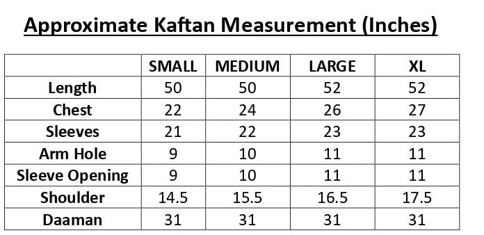 KF17 - Winter Printed Kaftaan | Winter Kaftaan | Silayi Pret