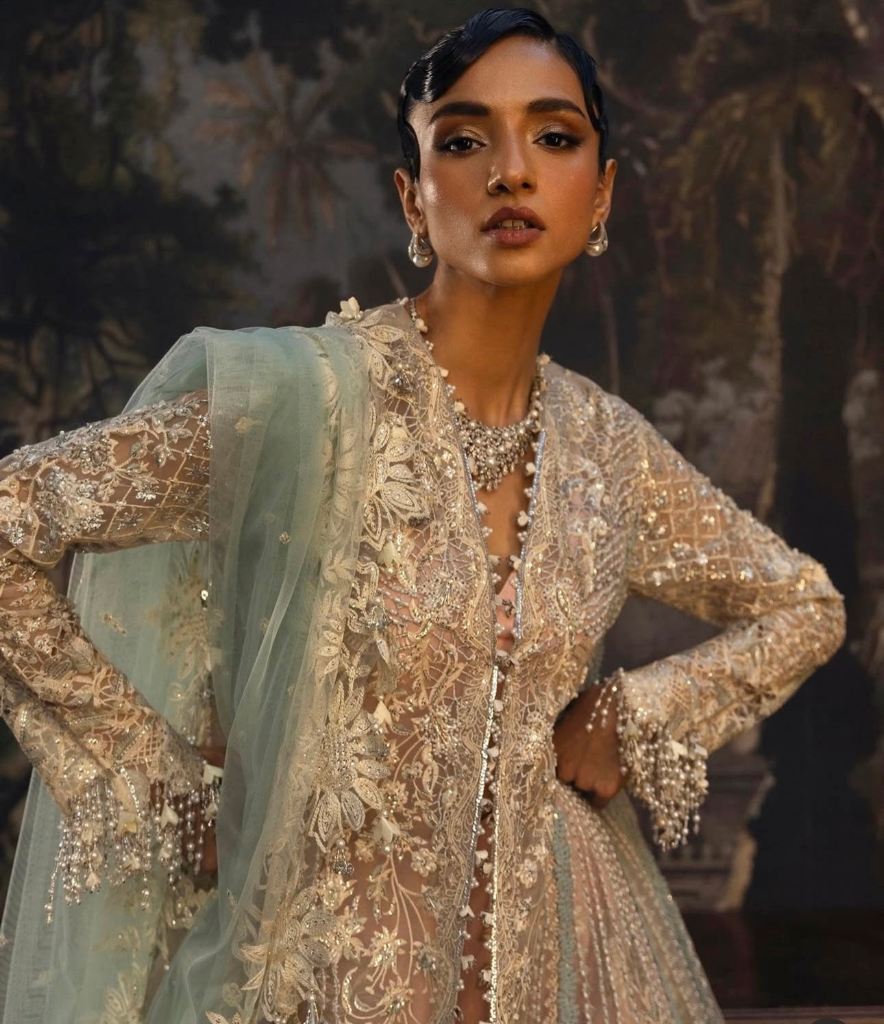 Sana Safinaz Nura Festive '25 Vol 3 - Organza 3 Piece Suit