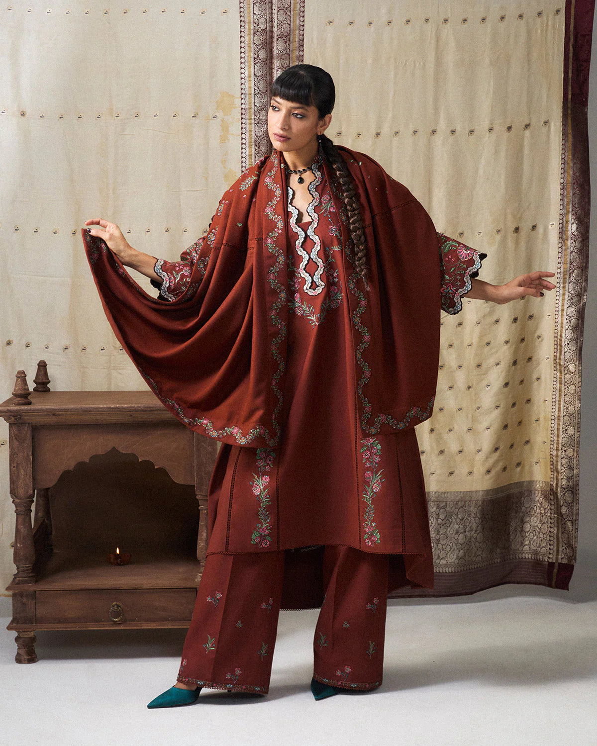 GITI SCARF | Khaddar Pret '26 | Jugnu Women
