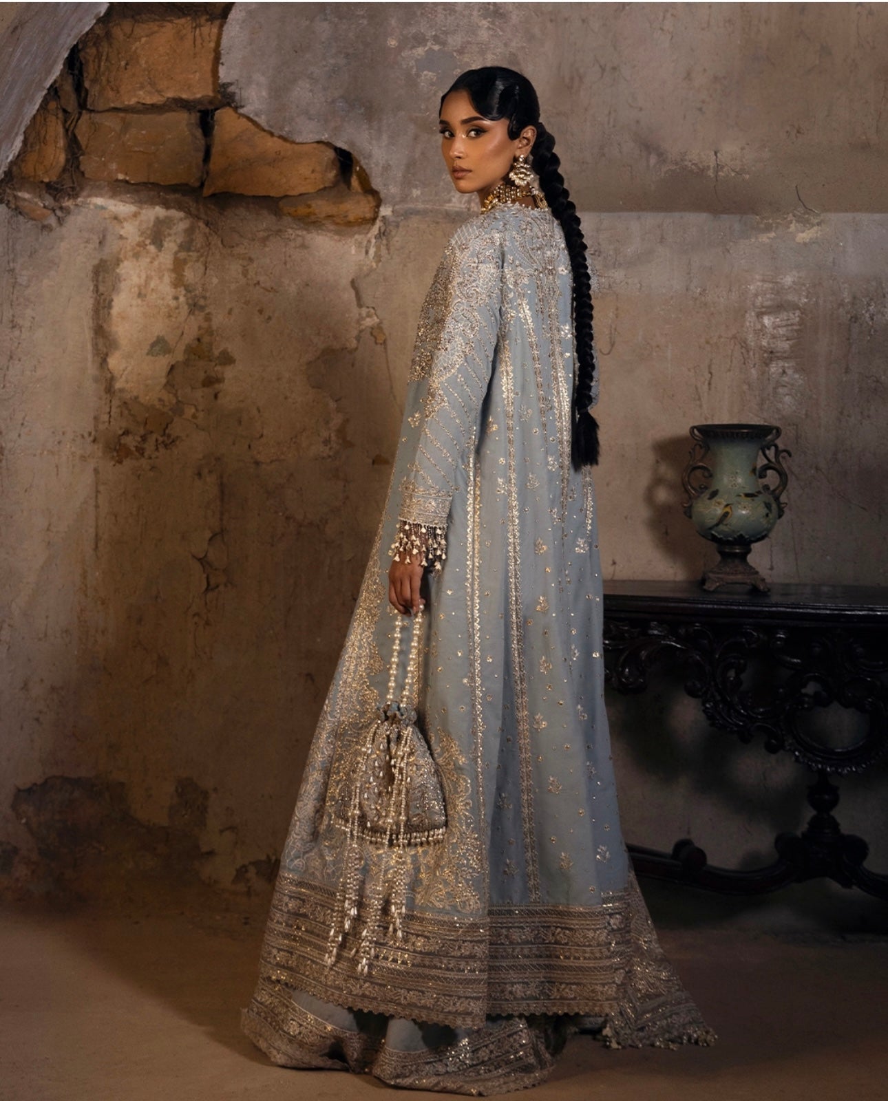 Sana Safinaz Nura Festive '25 Vol 3 - Raw Silk 3 Piece Suit